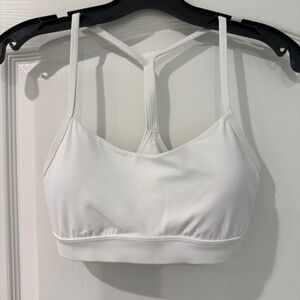 Lululemon Flow Y Bra White Sz 8